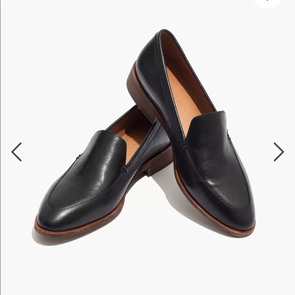 Madewell Black Leather Loafers
